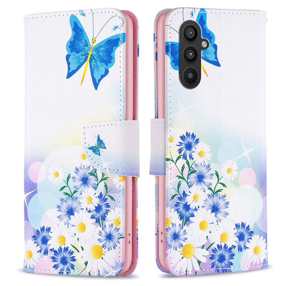 For Samsung Galaxy A24 4G Pattern Printing Anti-drop Phone Case PU Leather Wallet Stand Cover For Samsung Galaxy A24 4G Pattern Printing Anti-drop Phone Case PU Leather Wallet Stand Cover
